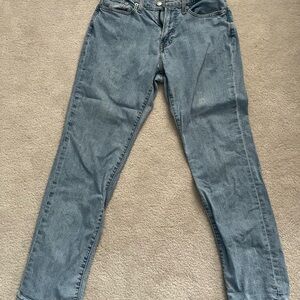 Abercrombie & Fitch Light Blue Athletic Straight Leg Jeans